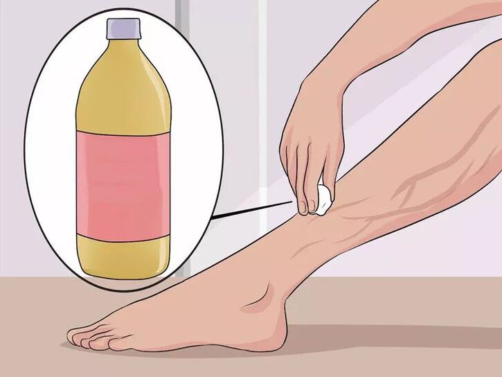 how to rub apple cider vinegar on affected areas